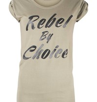 VLVT Rebel by choice t-shirt groen