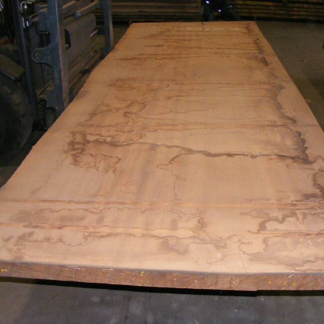Afzelia - Doussie, tabletop, 450 x 135 x 5,5 cm, kiln dried, both sides cut