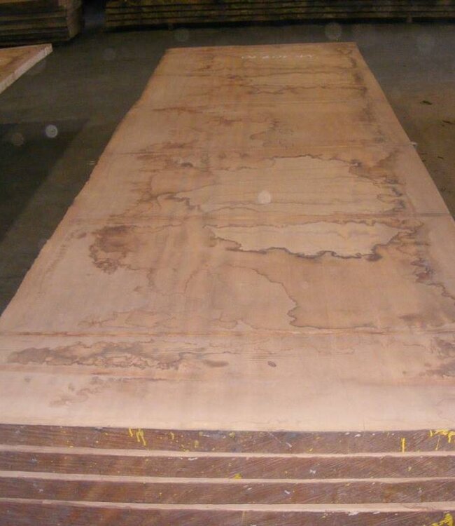 Afzelia Tischplatte, 4500 x 1330 x 55 mm, künstlich getrocknet, besäumt