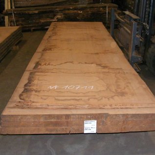 Afzelia - Doussie, tabletop, 450 x 131 x 5,5 cm, kiln dried, both sides cut