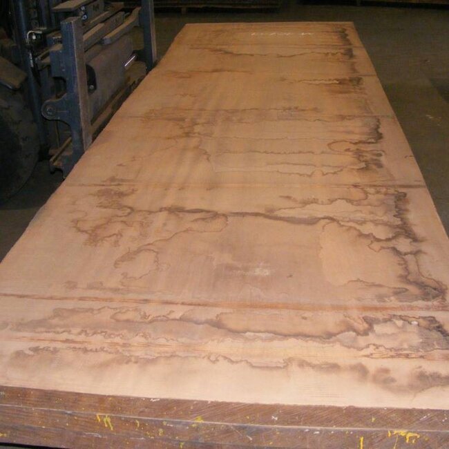 Afzelia Tischplatte, 4500 x 1310 x 55 mm, künstlich getrocknet, besäumt