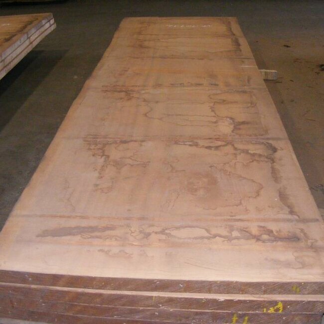 Afzelia  Tischplatte, 4500 x 1280 x 55 mm, künstlich getrocknet, besäumt