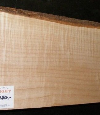 Softmaple, tief geflammt, 555 x 195 x 55 mm, 3,7 kg