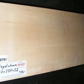 Sycamore, fiddleback, Guitar-Body, 550 x 230 x 52 mm, 4,8 kg