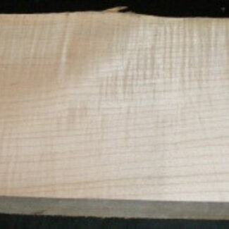 Sycamore fiddleback, Guitar-Body, 550 x 210 x 50 mm, 5,3 kg