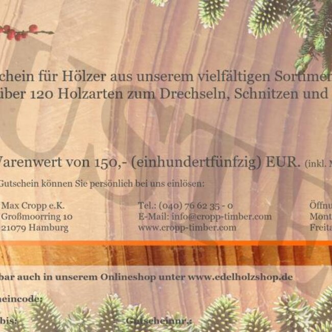 Geschenkgutschein - Weihnachtsspecial
