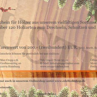 Geschenkgutschein - Weihnachtsspecial