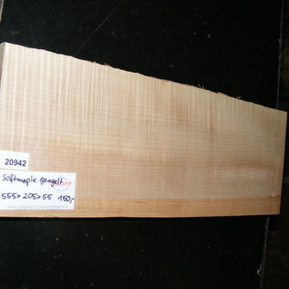 Softmaple Body fiddleback, approx. 555 x 205 x 55 mm 20942