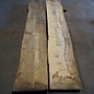 Ash table top pair, mirror cut, approx. 3850 x 580/540 x 52 mm, 11856