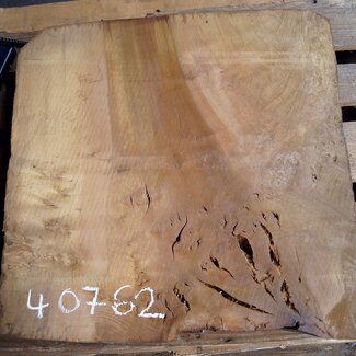 Laurel, burl slab, approx. 640 x 620 x 63 mm, 40762