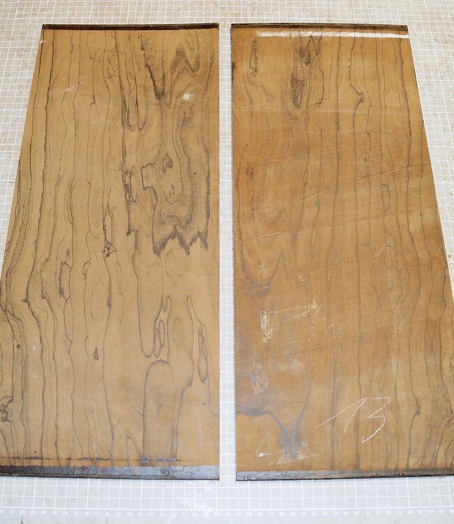 Ziricote, guitar bottoms, approx. 550 x 230 x 4 mm, ca. 1,2 kg