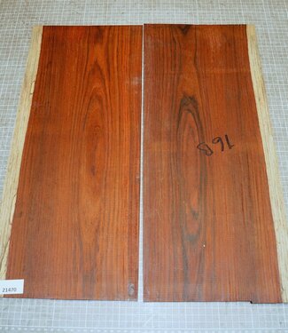 Cocobolo Palisander, Gitarren Böden, ca. 550 x 230 x 3 mm, ca. 1,1 kg