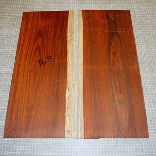 Cocobolo rosewood, guitar bottoms, approx. 550 x 230 x 3 mm, ca. 1,1 kg