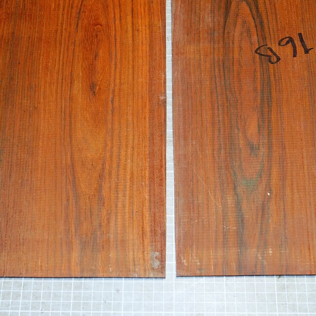 Cocobolo Palisander, Gitarren Böden, ca. 550 x 230 x 3 mm, ca. 1,1 kg