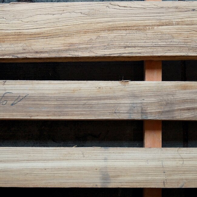 Zebrawood lumber, kiln dried