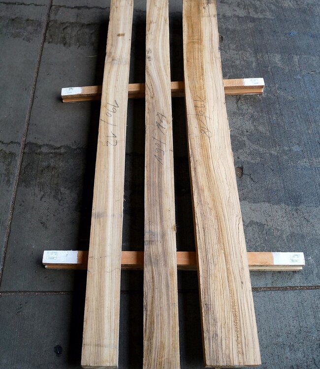 Zebrawood lumber, kiln dried