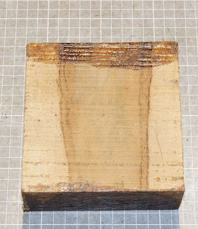 Bocote, ca. 130 x 130 x 50 mm, 0,9 kg