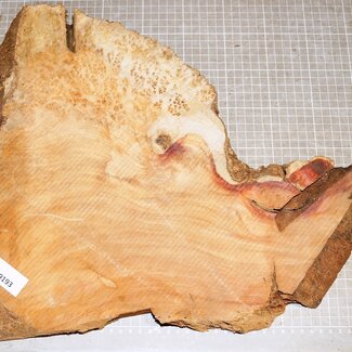 Amboina burl, approx. 370 x 350 x 35 mm, 2,1 kg