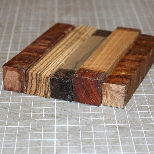 Pen Blanks 5 pieces per Set, ca. 20 x 20 x 110 mm