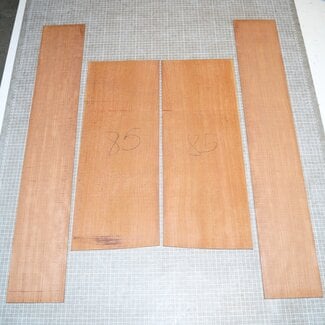 Bubinga, Böden und Zargen, gespiegelt