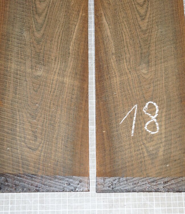 Bocote, Set back/side, mirror cut