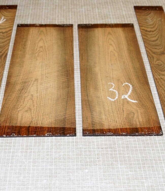 Bocote, Set back/side, mirror cut