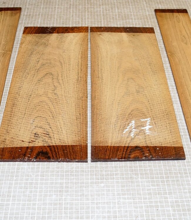 Bocote, Set back/side, mirror cut