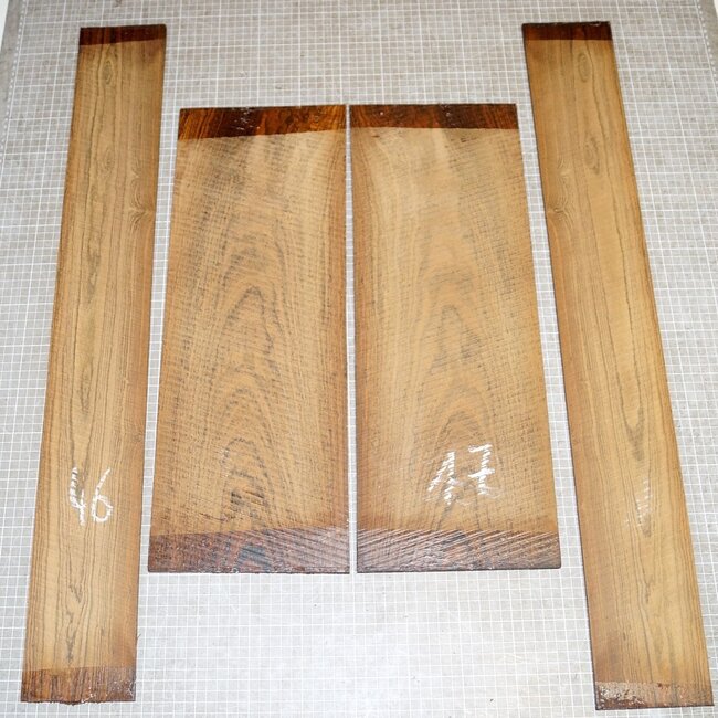 Bocote, Böden und Zargen, gespiegelt