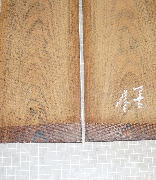 Bocote, Set back/side, mirror cut