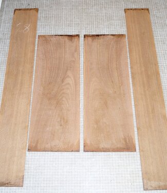 Black Walnut, Set back/side, mirror cut