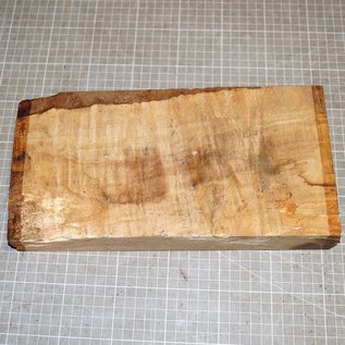 Spitzahorn geriegelt, ca. 300 x 150 x 52 mm, 1,4 kg