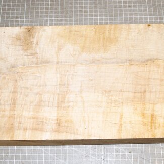Euro Sycamore, fiddleback, approx. 380 x 205 x 49 mm, 2,3 kg