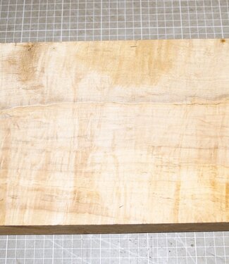 Euro Sycamore, fiddleback, approx. 380 x 205 x 49 mm, 2,3 kg