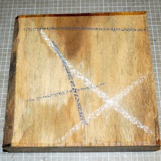 Iroko, Kambala, ca. 230 x 230 x 55 mm, 2 kg