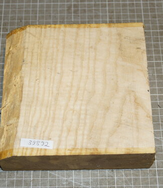 Ash, fiddleback, approx. 170 x 170 x 55 mm, 1,3 kg