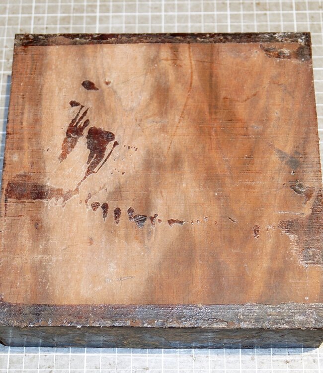 Cocobolo Rosewood, approx. 200 x 200 x 58 mm, 2,4 kg