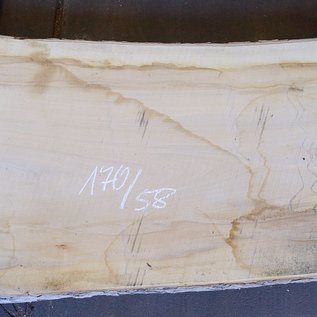 Maple table top, approx. 1700 x 580(740) x 52 mm, 12645