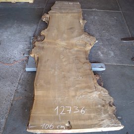 Poplar burl, Mappa table top, approx. 3200 x 850(1120) x 80 mm, 12736