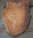 Eucalyptus burl table top, approx. 1110 x 770(1200x900) x 52 mm, 12718