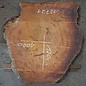 Eucalyptus burl table top, approx. 1200 x 1000(1300x1160) x 52 mm, 12721