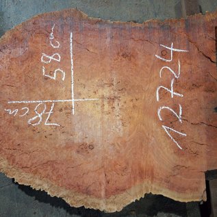 Eucalyptus burl table top, approx. 780 x 580(940x690) x 52 mm, 12724