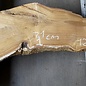 Laburnum slab, approx. 1380 x 310(200) x 52 mm, 12785