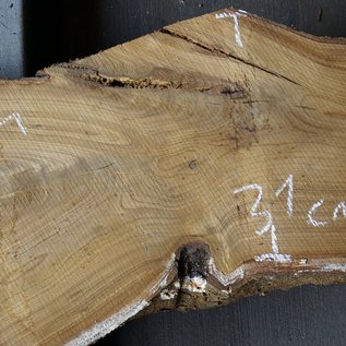 Laburnum slab, approx. 1380 x 310(200) x 52 mm, 12785