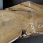 Laburnum slab, approx. 1380 x 310(200) x 52 mm, 12785