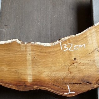 Laburnum slab, approx. 1420 x 320(200) x 50 mm, 12783