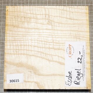Ash, fiddleback, approx. 190 x 190 x 50 mm, 1,24 kg