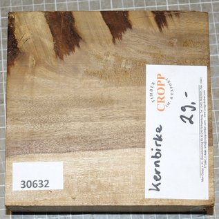 African Birch, approx. 150 x 150 x 60 mm, 1,60 kg