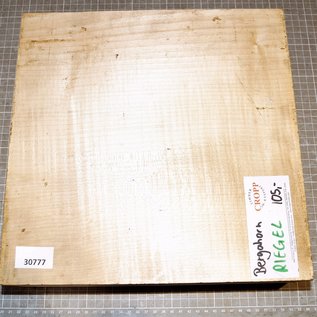 Maple fiddleback, approx. 310 x 310 x 90 mm, 5,8 kg