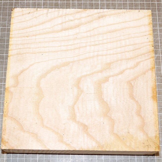 Ash fiddleback, approx. 220 x 220 x 50 mm, 1,6 kg