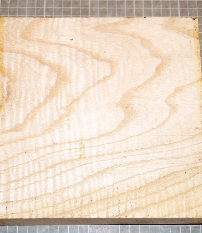 Ash fiddleback, approx. 200 x 200 x 50 mm, 1,3 kg